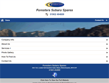 Tablet Screenshot of foresterspares.co.uk